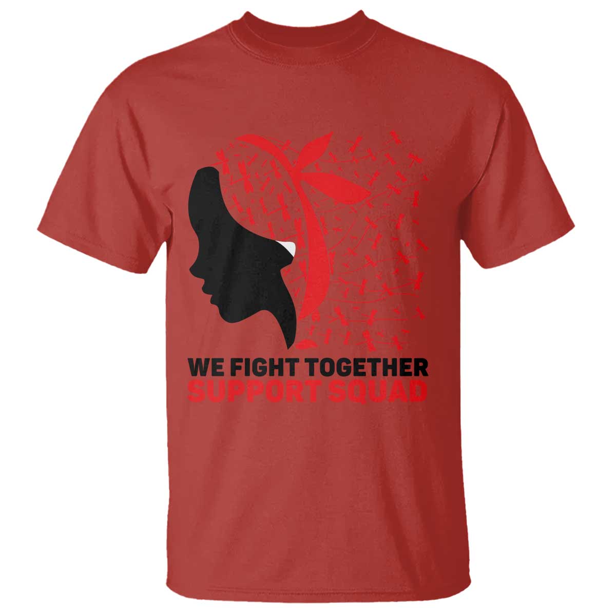 We Fight Together Support Squad T Shirt HIV Warrior Dragonfly Gift