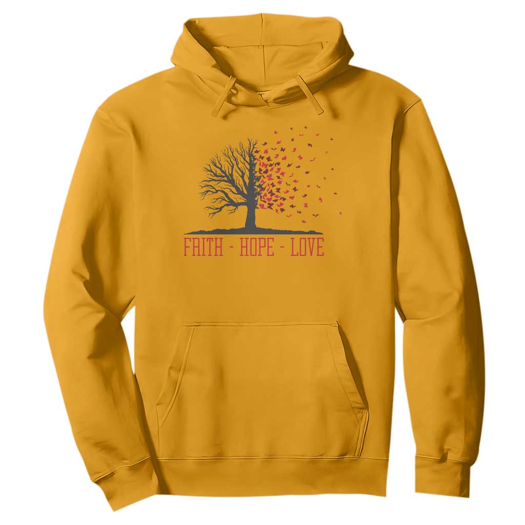 World AIDS Day Support Gift Hoodie Faith Hope Love