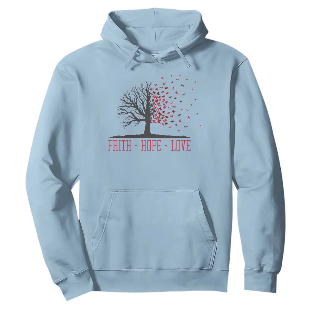 World AIDS Day Support Gift Hoodie Faith Hope Love