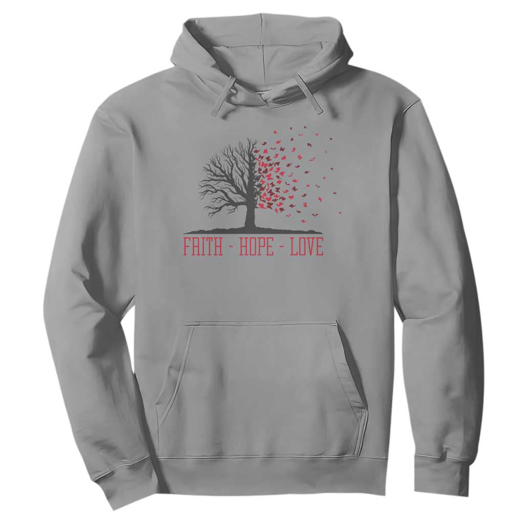 World AIDS Day Support Gift Hoodie Faith Hope Love