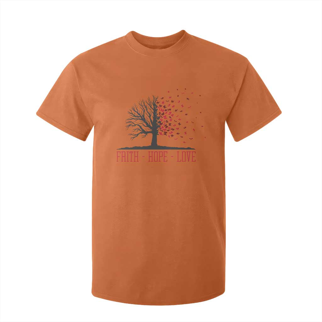 World AIDS Day Support Gift T Shirt For Kid Faith Hope Love