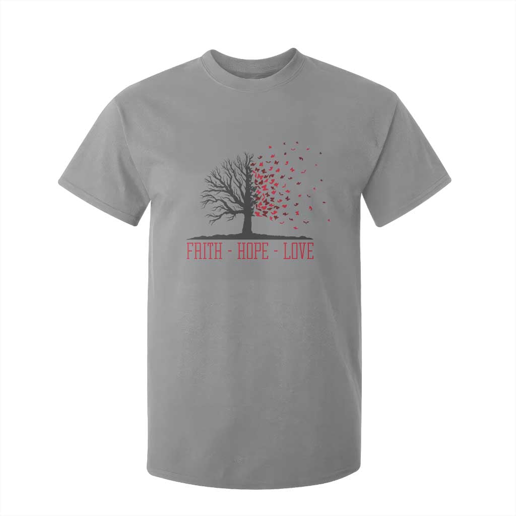 World AIDS Day Support Gift T Shirt For Kid Faith Hope Love