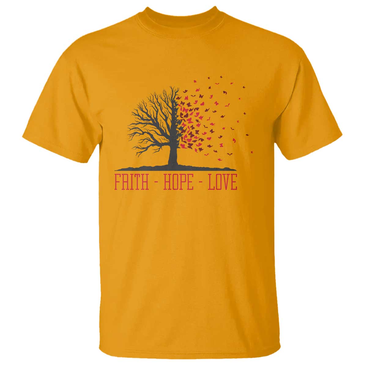 World AIDS Day Support Gift T Shirt Faith Hope Love