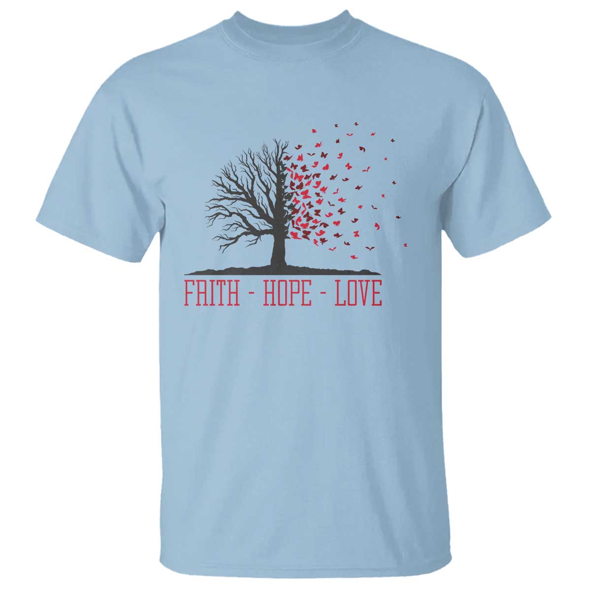 World AIDS Day Support Gift T Shirt Faith Hope Love