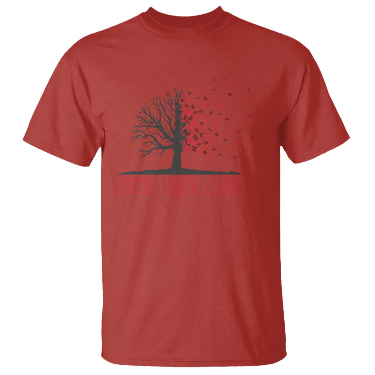 World AIDS Day Support Gift T Shirt Faith Hope Love