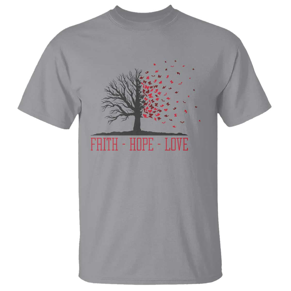 World AIDS Day Support Gift T Shirt Faith Hope Love