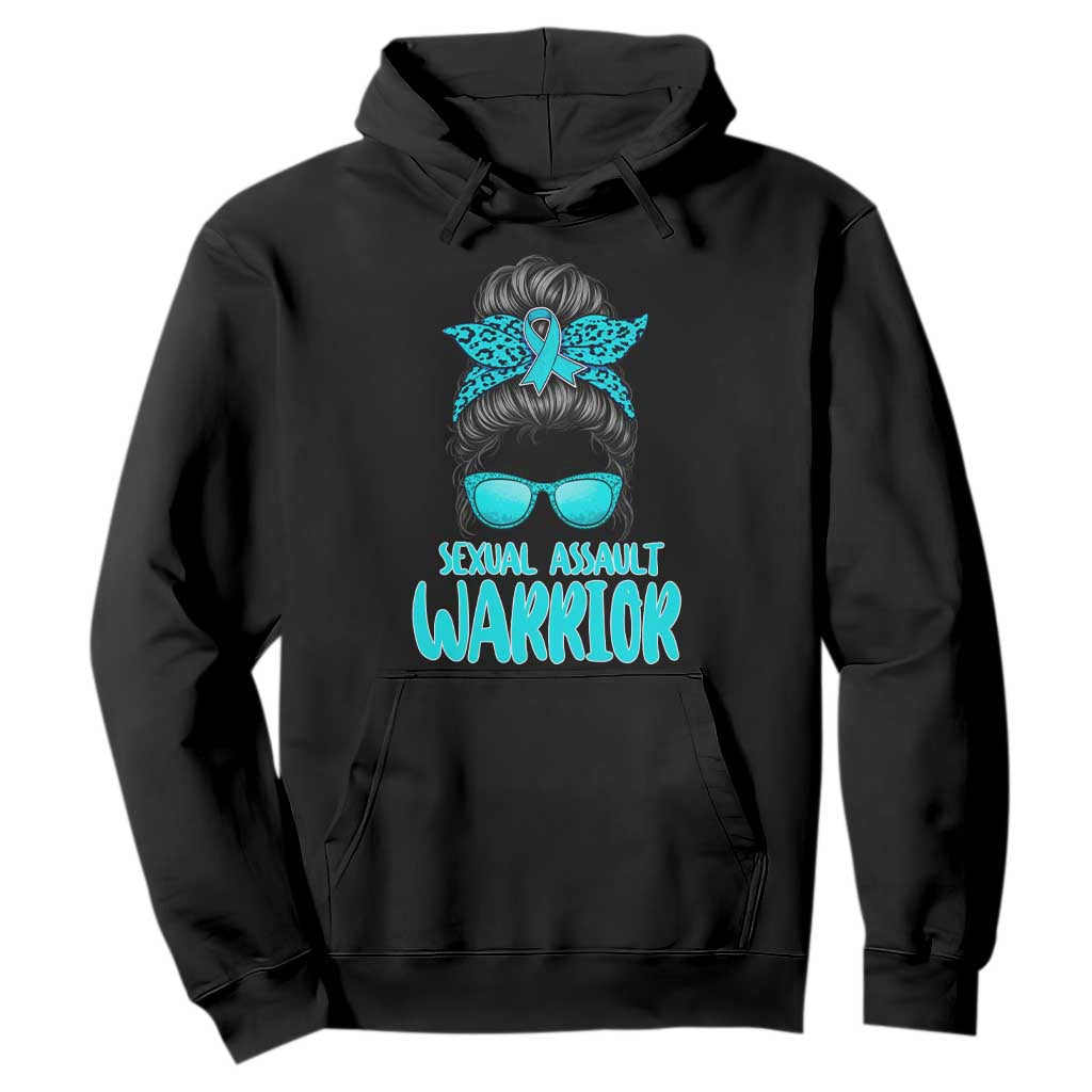 Sexual Assault Prevention Support Hoodie Messy Bun Women Survivors
