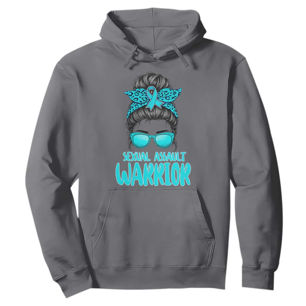 Sexual Assault Prevention Support Hoodie Messy Bun Women Survivors