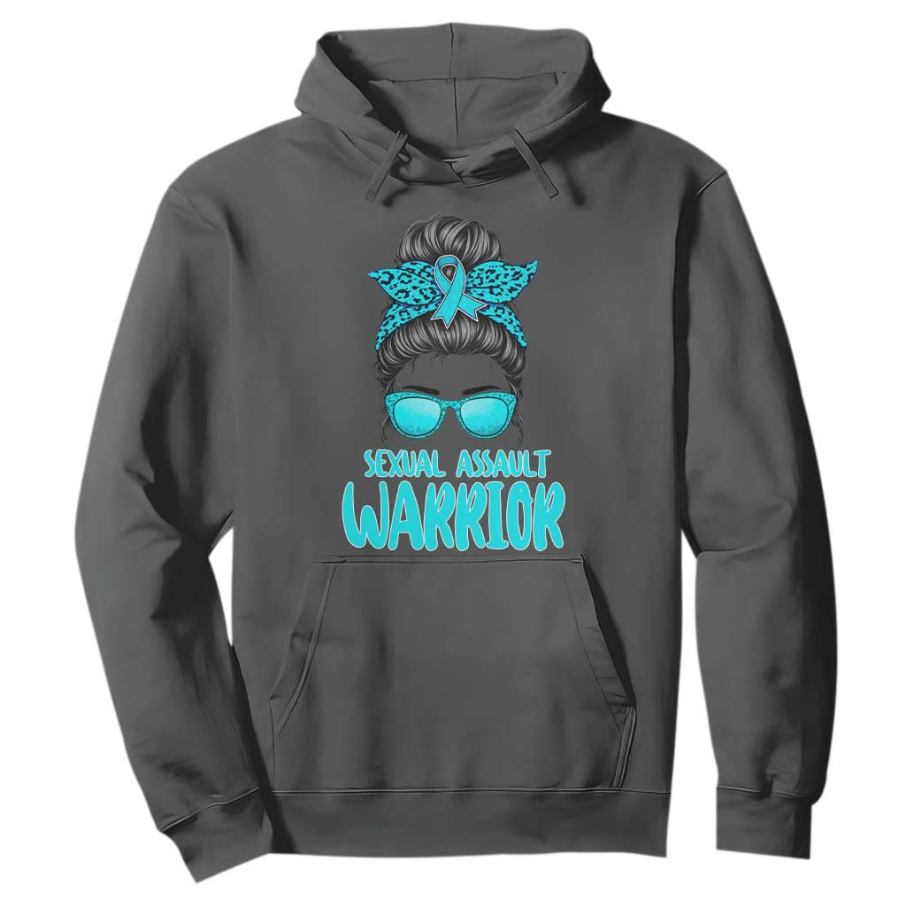 Sexual Assault Prevention Support Hoodie Messy Bun Women Survivors
