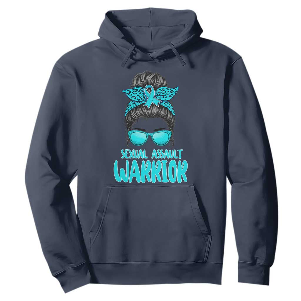 Sexual Assault Prevention Support Hoodie Messy Bun Women Survivors