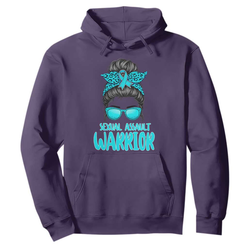 Sexual Assault Prevention Support Hoodie Messy Bun Women Survivors