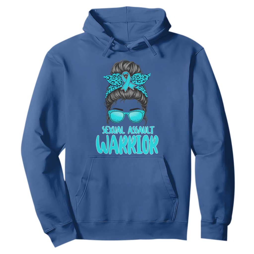 Sexual Assault Prevention Support Hoodie Messy Bun Women Survivors