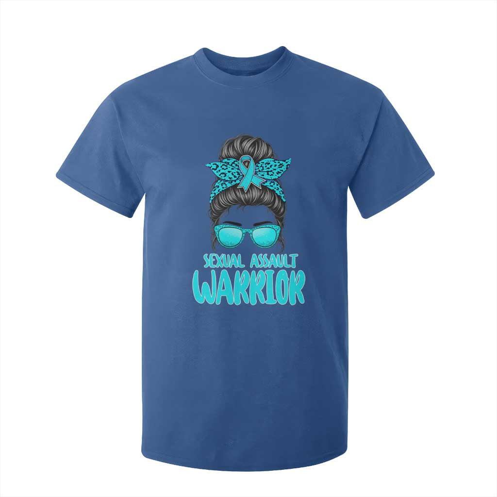 Sexual Assault Prevention Support T Shirt For Kid Messy Bun Women Survivors