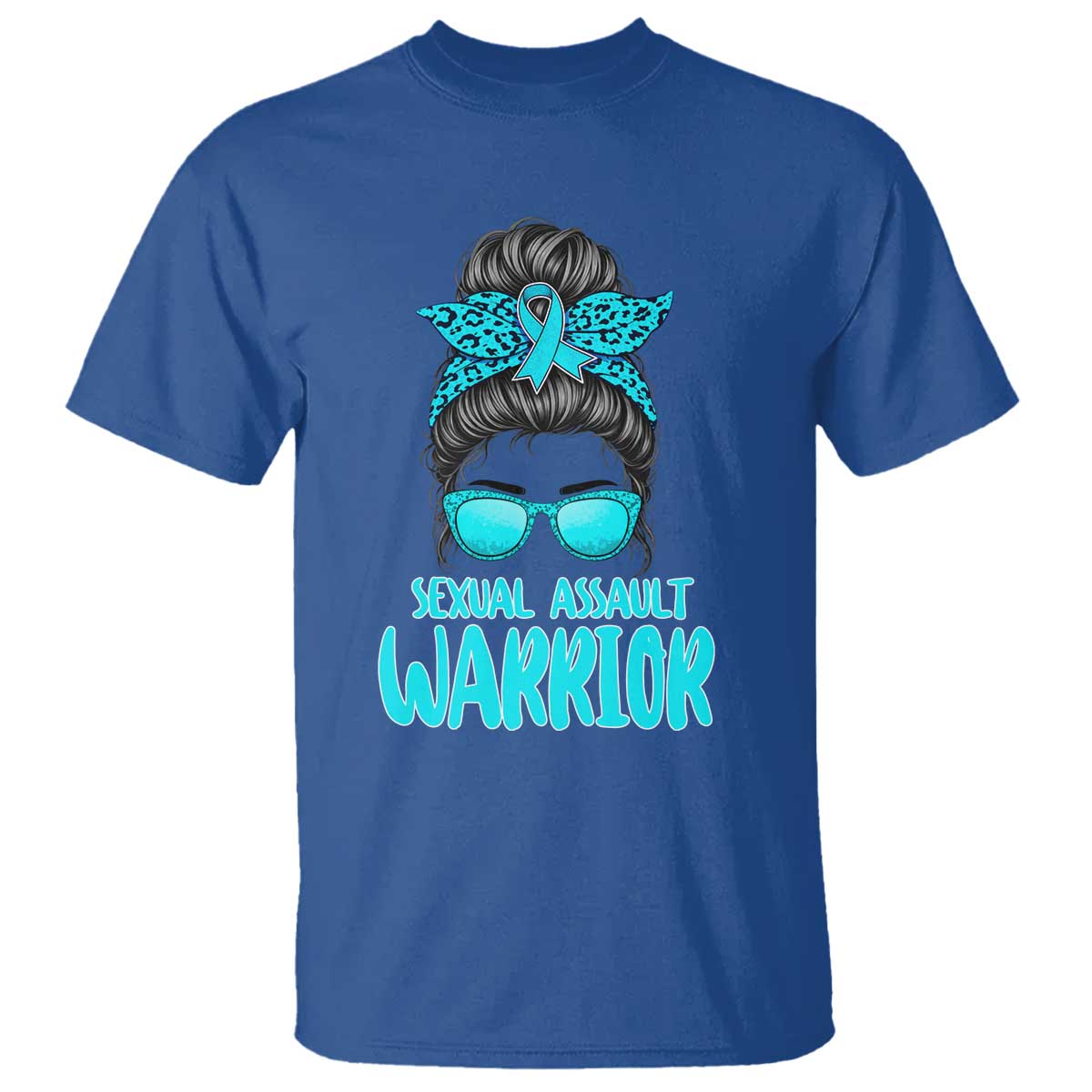 Sexual Assault Prevention Support T Shirt Messy Bun Women Survivors
