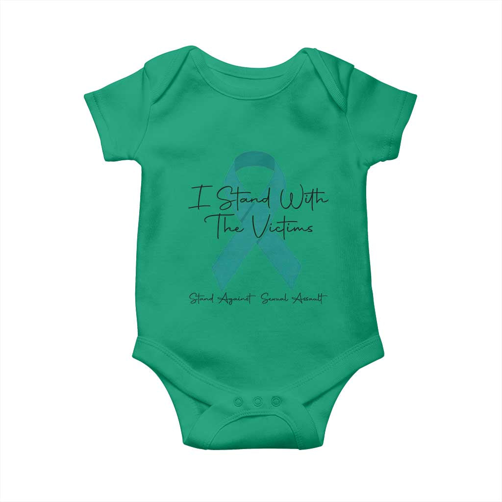 Sexual Assault Prevention Support Baby Onesie I Stand With The Victims