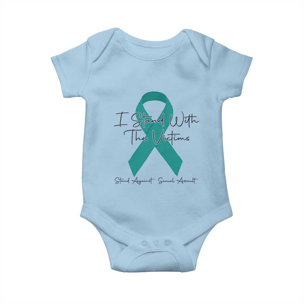Sexual Assault Prevention Support Baby Onesie I Stand With The Victims