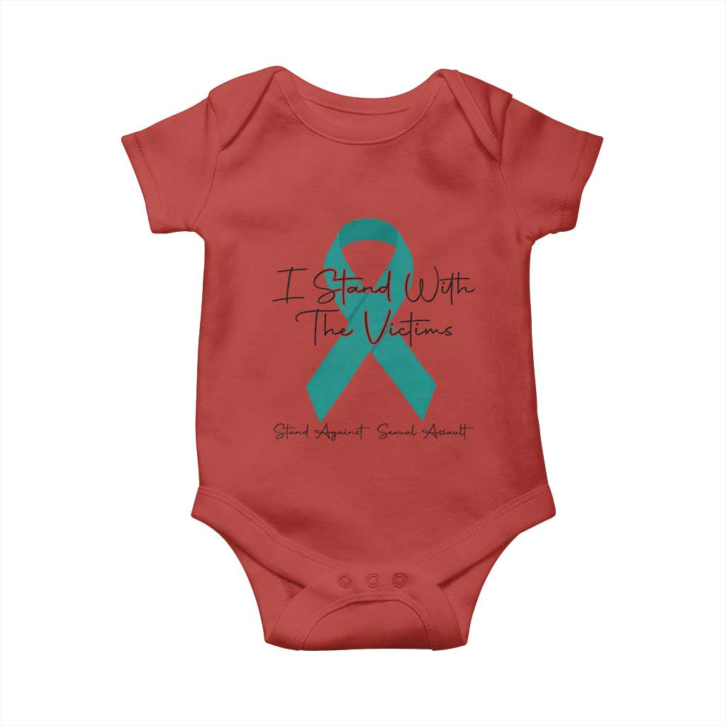 Sexual Assault Prevention Support Baby Onesie I Stand With The Victims