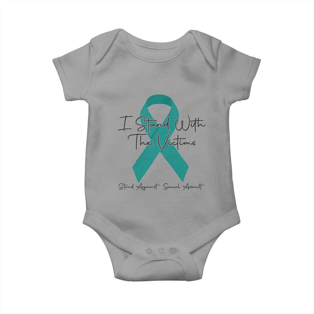 Sexual Assault Prevention Support Baby Onesie I Stand With The Victims