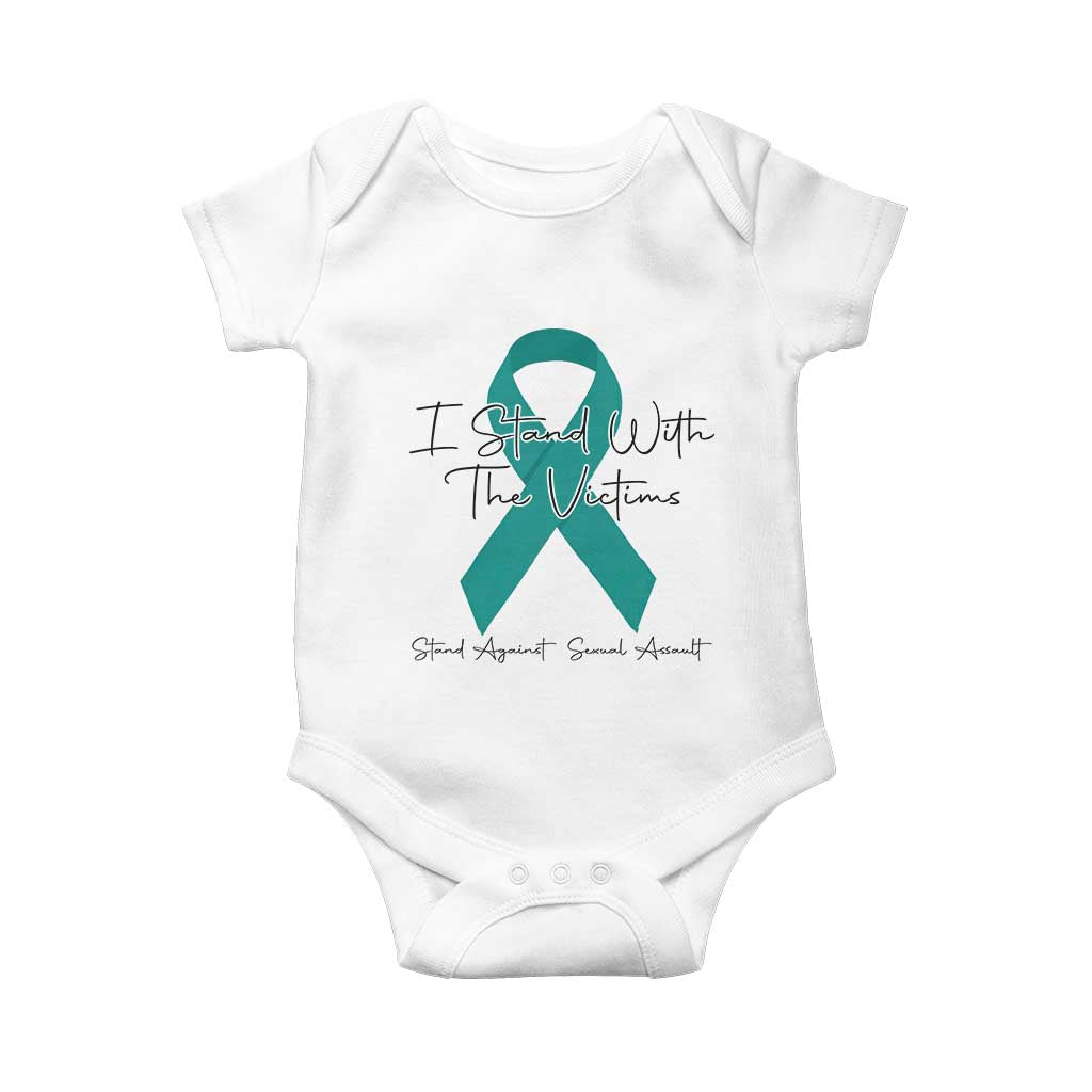 Sexual Assault Prevention Support Baby Onesie I Stand With The Victims