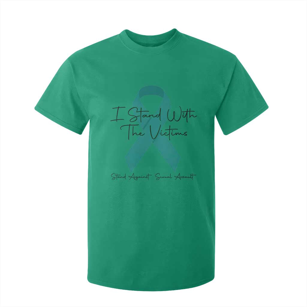 Sexual Assault Prevention Support T Shirt For Kid I Stand With The Victims