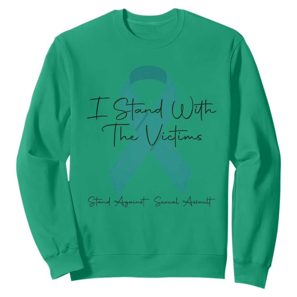 Sexual Assault Prevention Support Sweatshirt I Stand With The Victims