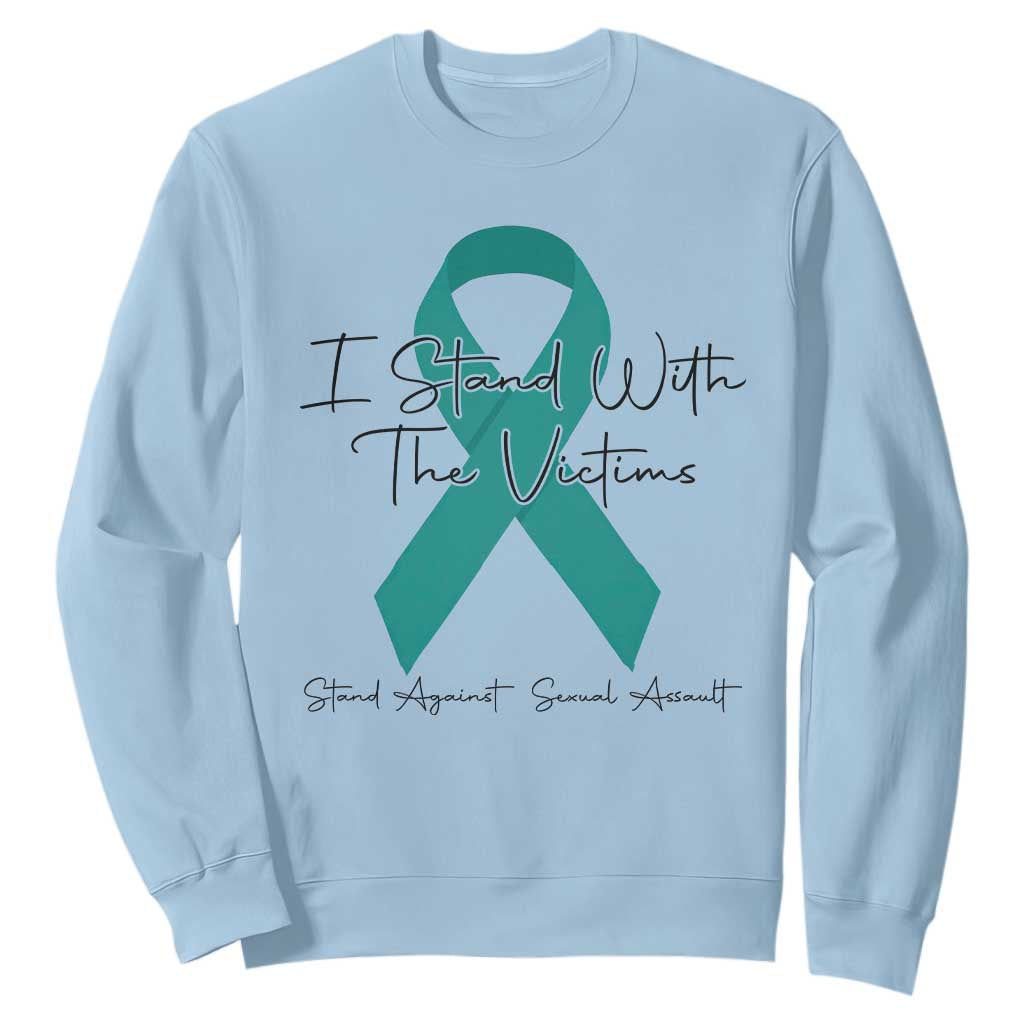 Sexual Assault Prevention Support Sweatshirt I Stand With The Victims