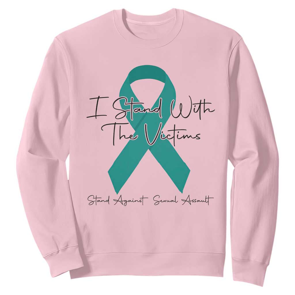 Sexual Assault Prevention Support Sweatshirt I Stand With The Victims