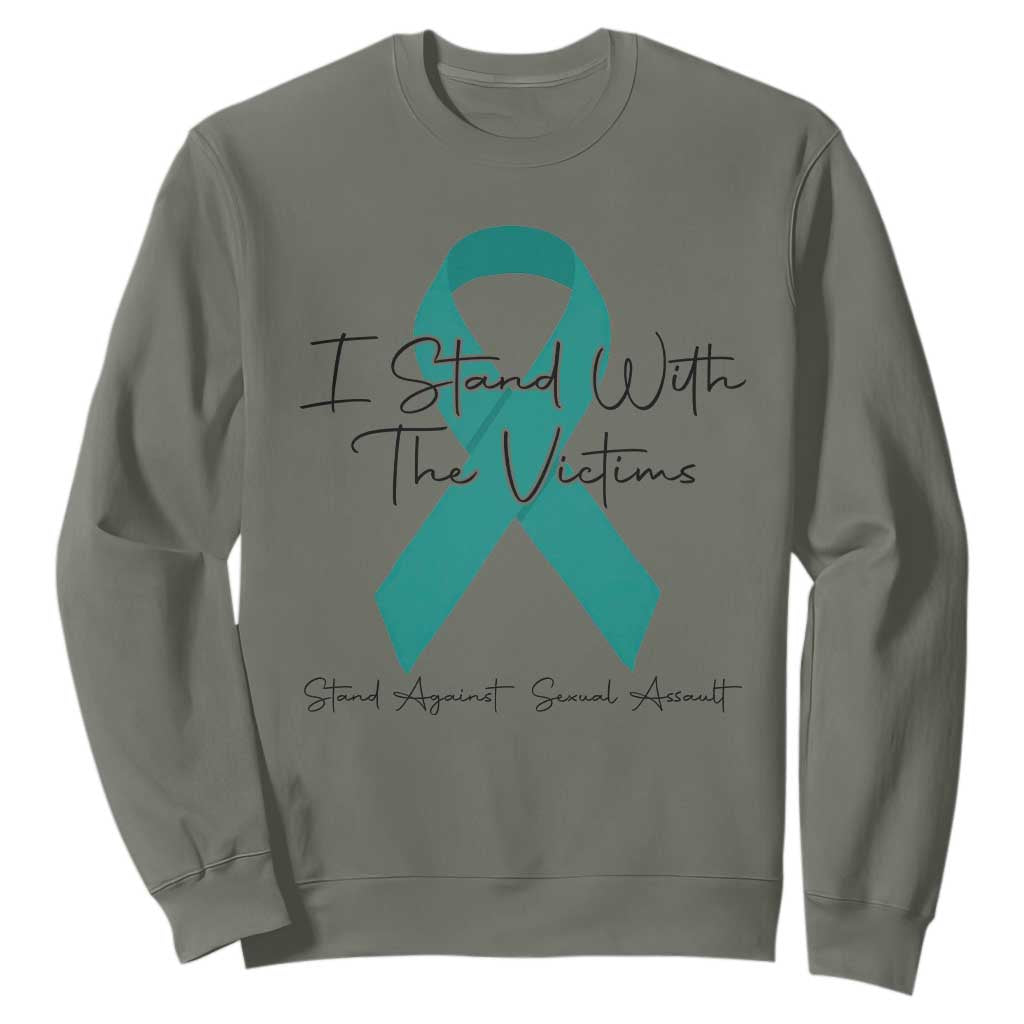 Sexual Assault Prevention Support Sweatshirt I Stand With The Victims