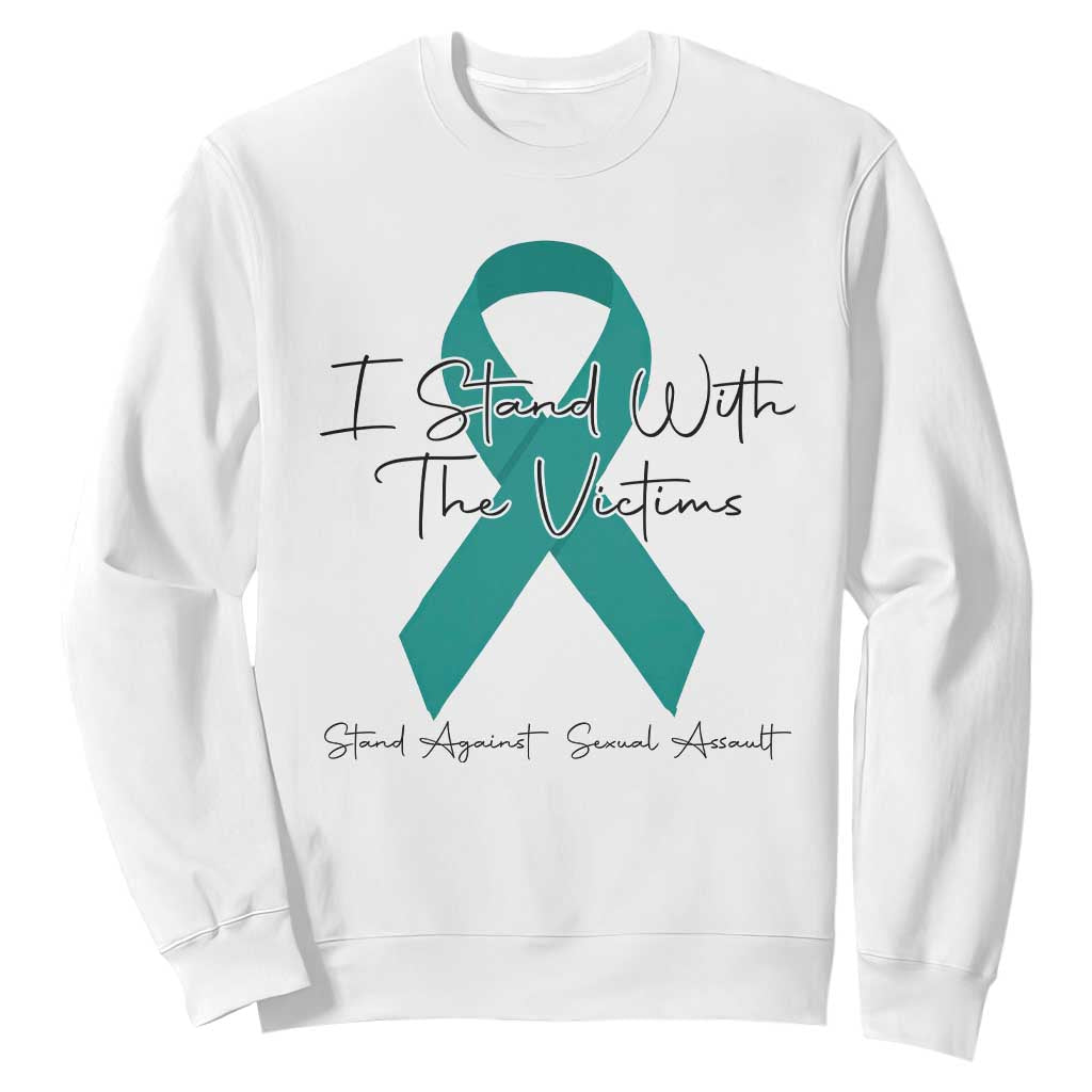 Sexual Assault Prevention Support Sweatshirt I Stand With The Victims
