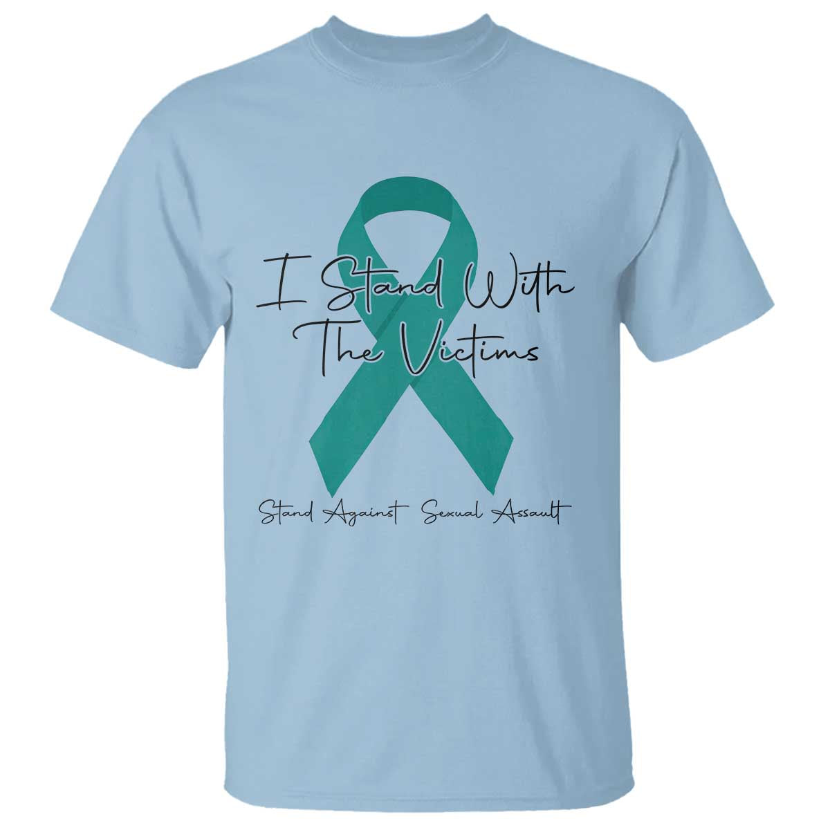 Sexual Assault Prevention Support T Shirt I Stand With The Victims