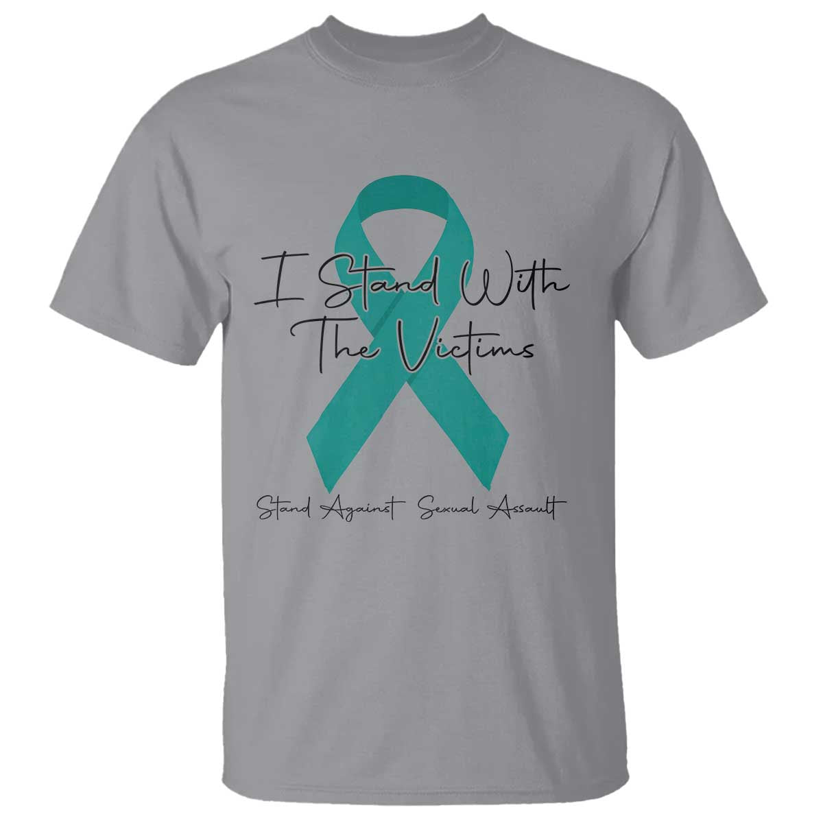 Sexual Assault Prevention Support T Shirt I Stand With The Victims