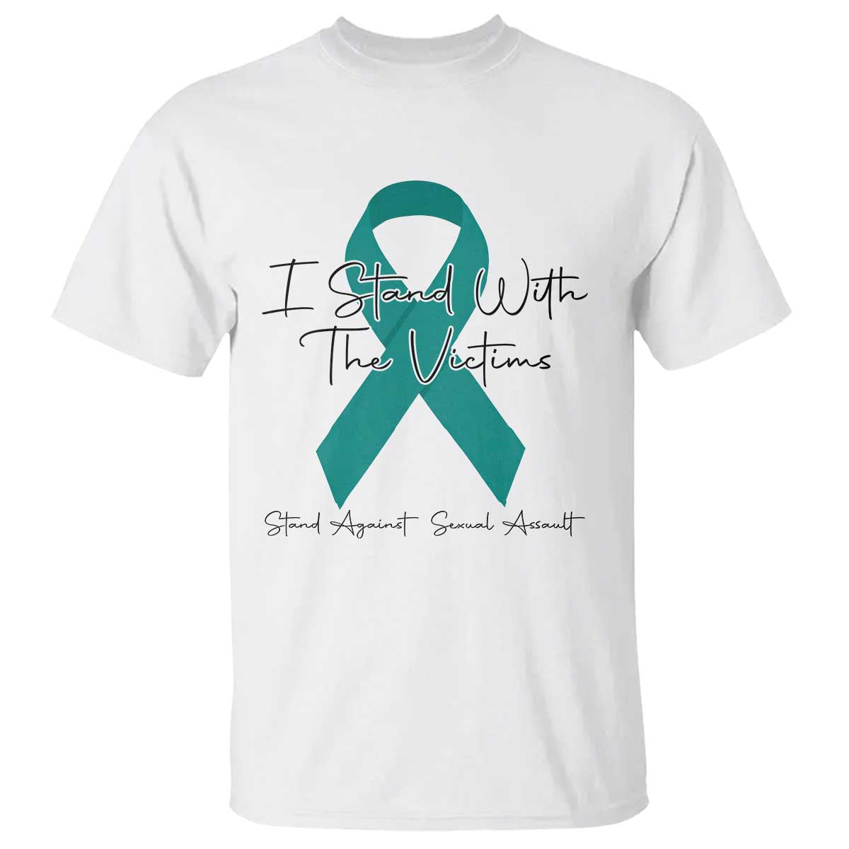 Sexual Assault Prevention Support T Shirt I Stand With The Victims