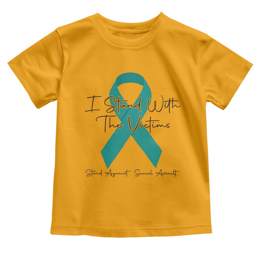 Sexual Assault Prevention Support Toddler T Shirt I Stand With The Victims