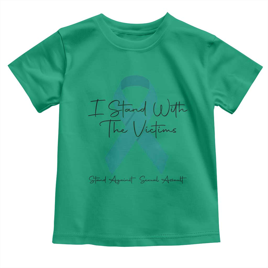 Sexual Assault Prevention Support Toddler T Shirt I Stand With The Victims