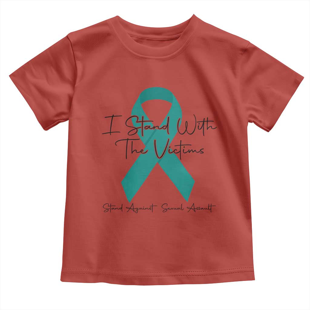 Sexual Assault Prevention Support Toddler T Shirt I Stand With The Victims