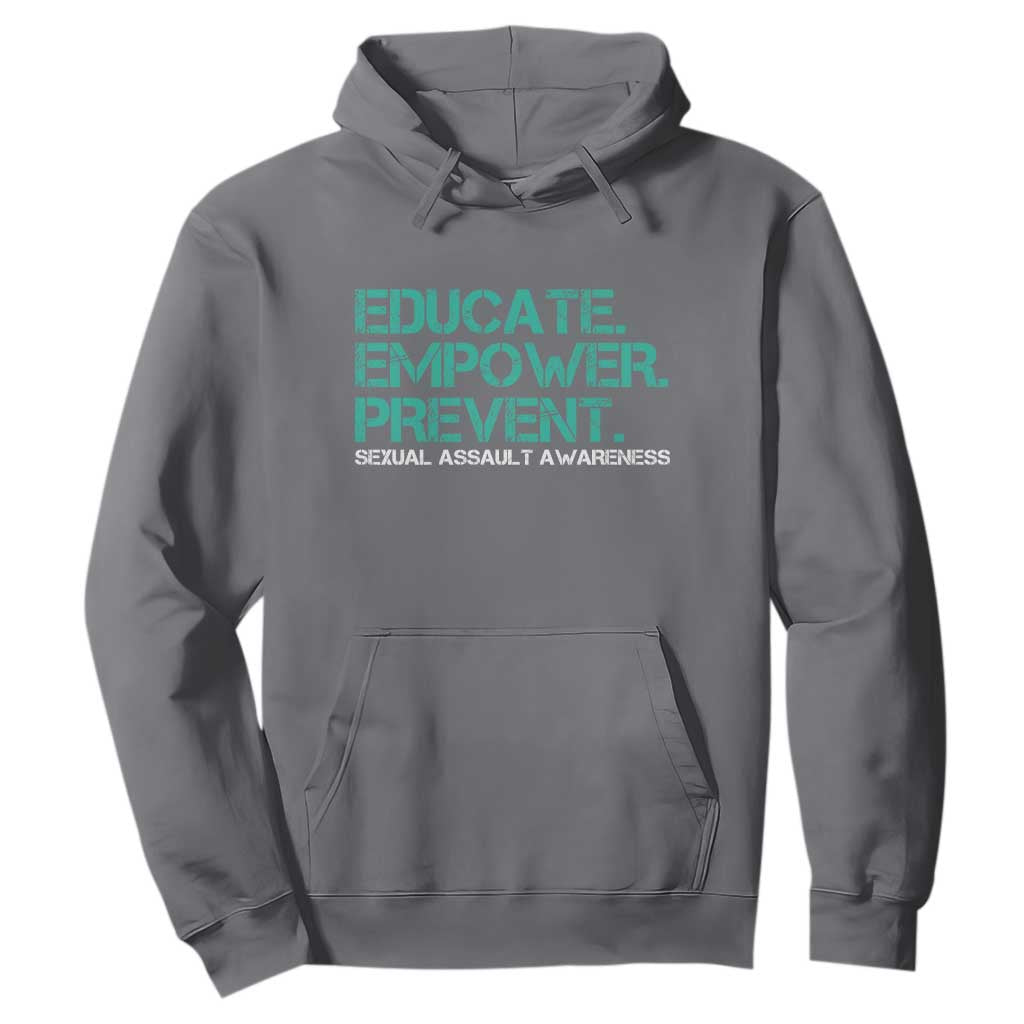 Sexual Assault Prevention Support Hoodie Educate Empower Prevent