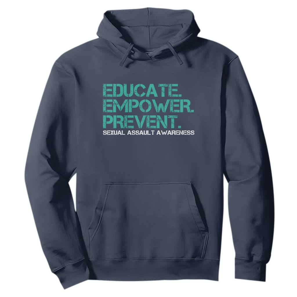 Sexual Assault Prevention Support Hoodie Educate Empower Prevent