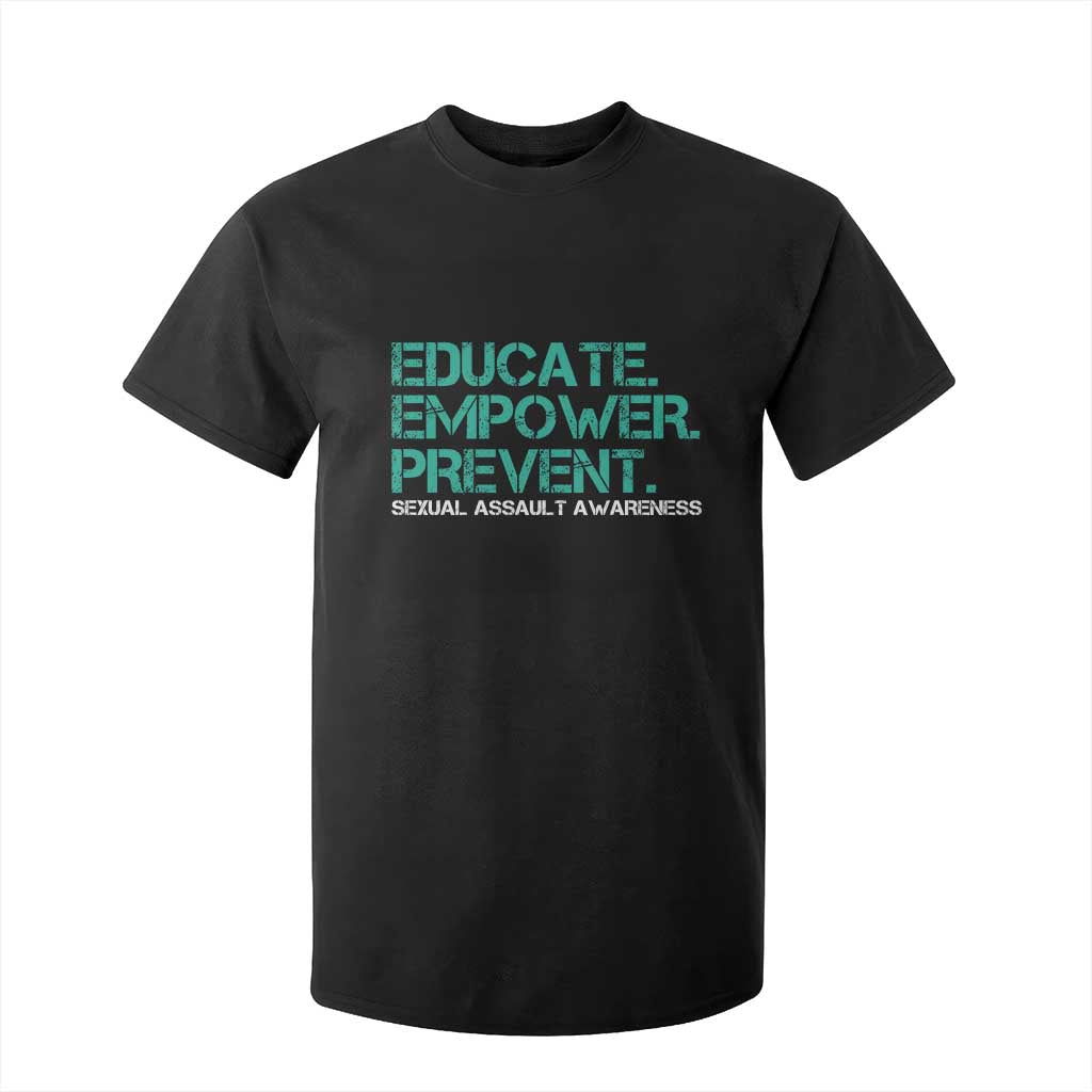Sexual Assault Prevention Support T Shirt For Kid Educate Empower Prevent