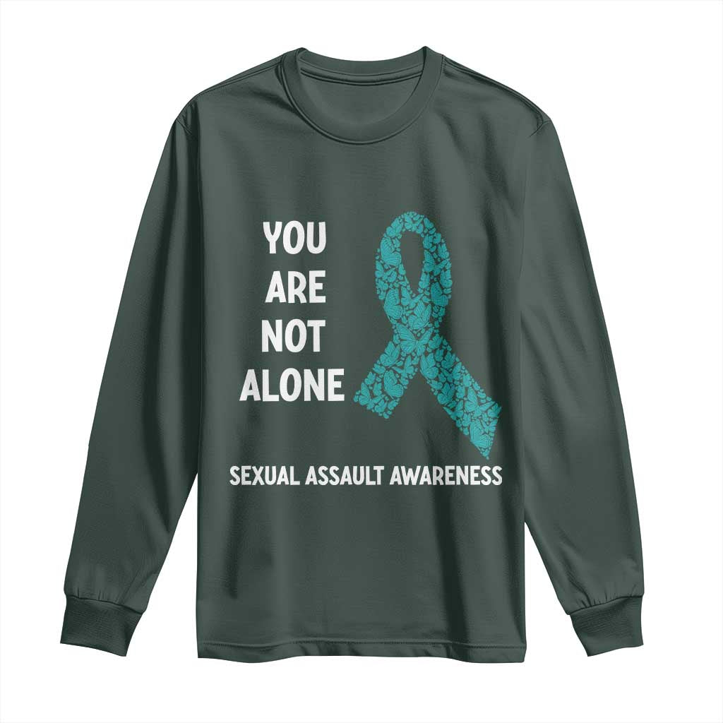Sexual Assault Prevention Support Long Sleeve Shirt You Are Not Alone