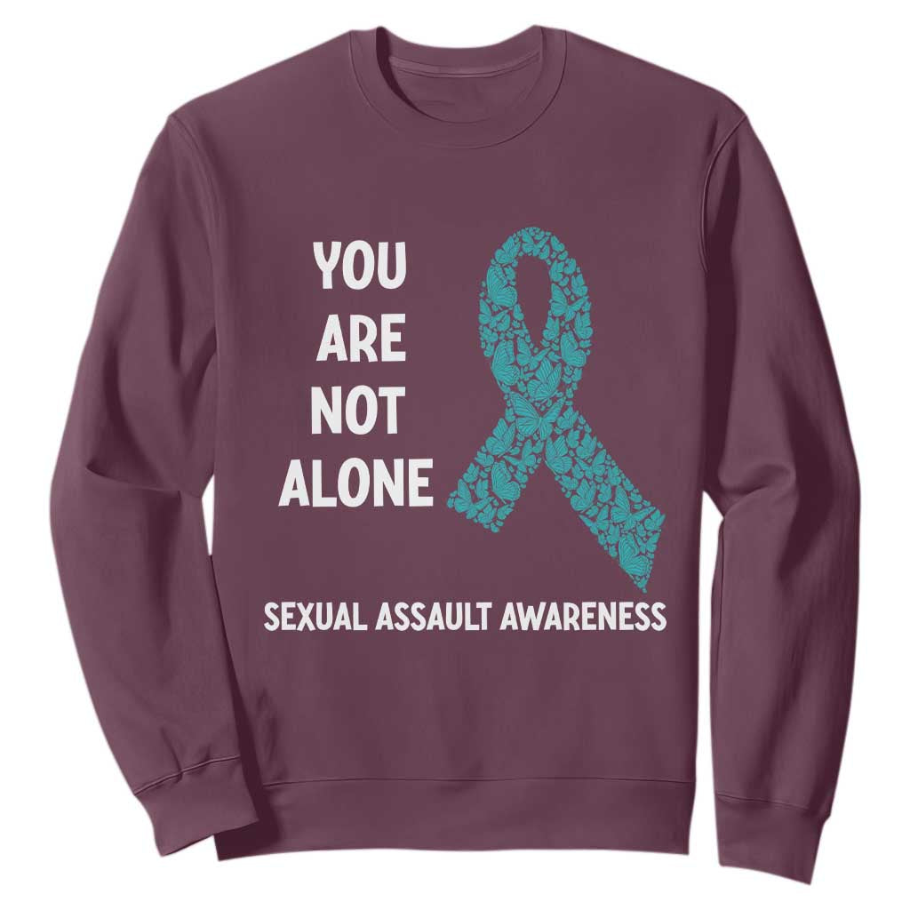 Sexual Assault Prevention Support Sweatshirt You Are Not Alone