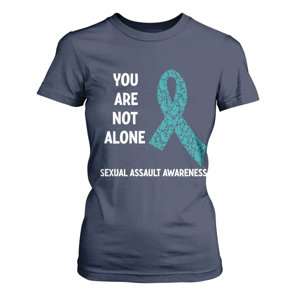 Sexual Assault Prevention Support T Shirt For Women You Are Not Alone