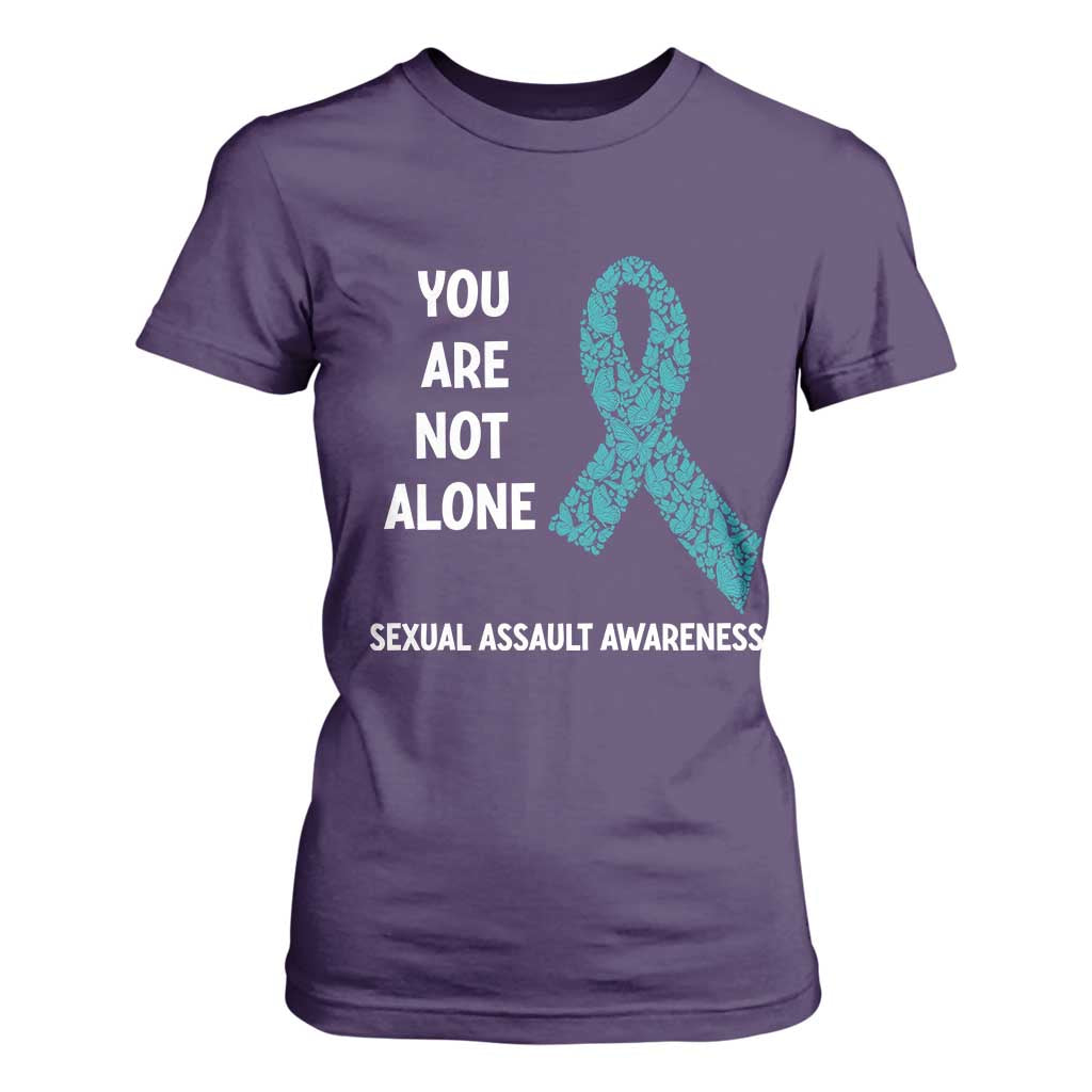 Sexual Assault Prevention Support T Shirt For Women You Are Not Alone