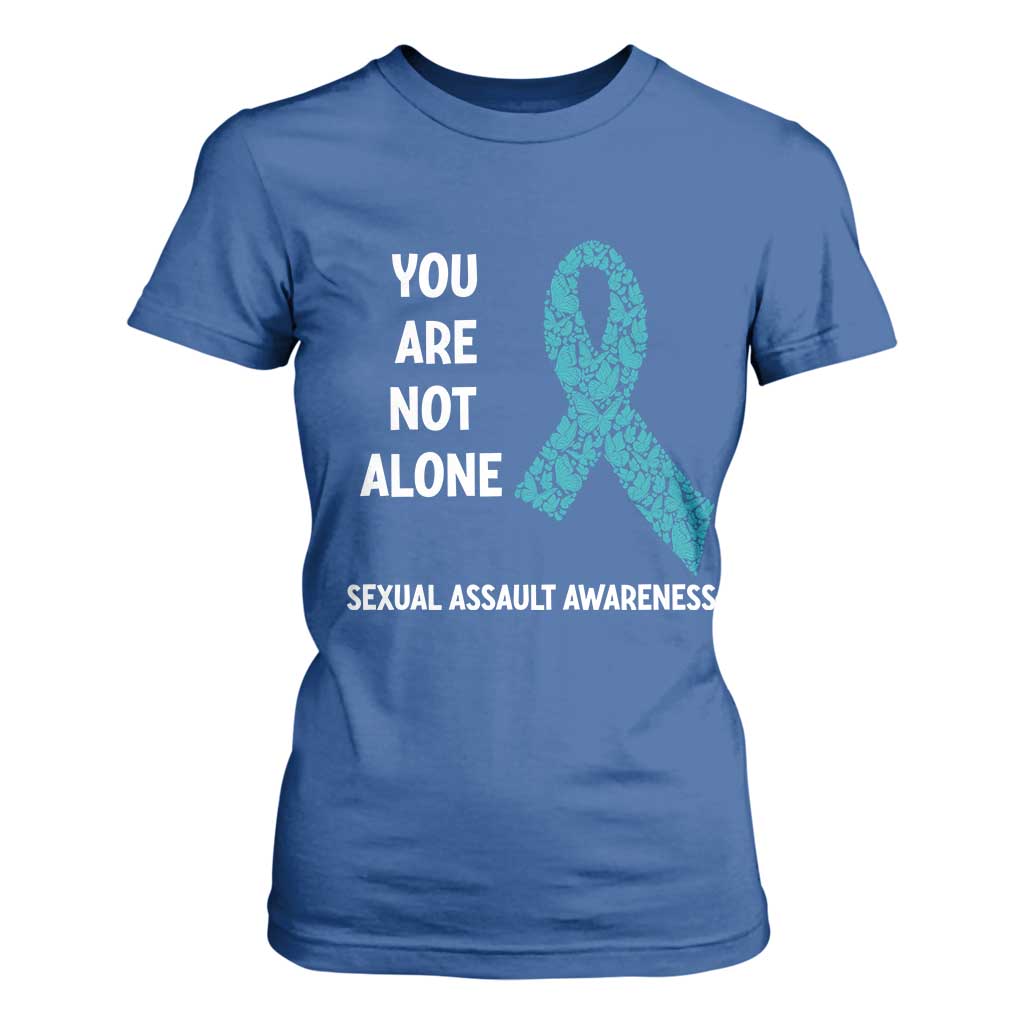 Sexual Assault Prevention Support T Shirt For Women You Are Not Alone