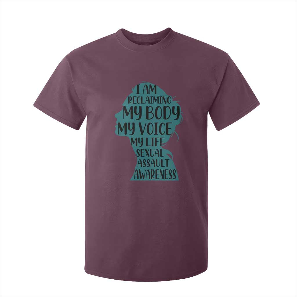 Sexual Assault Prevention Support T Shirt For Kid Women Support Survivors