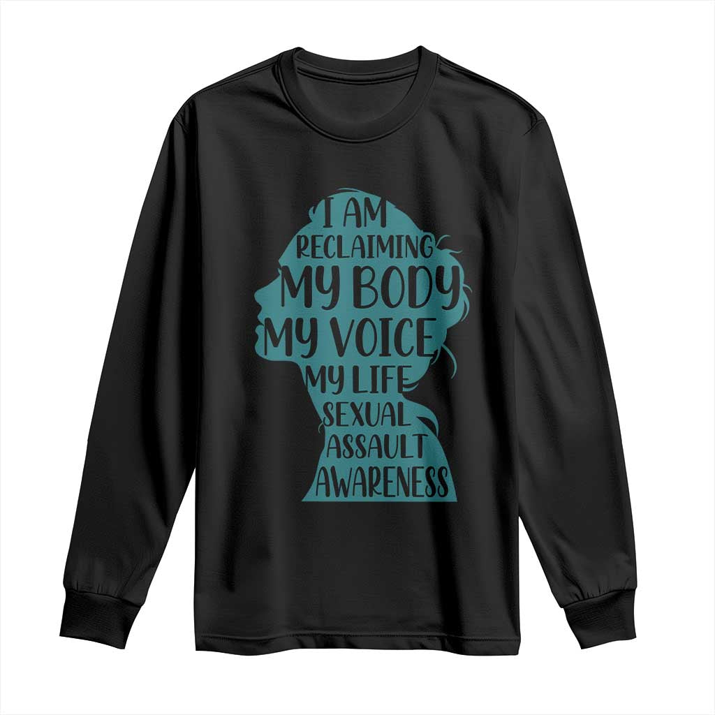 Sexual Assault Prevention Support Long Sleeve Shirt Women Support Survivors