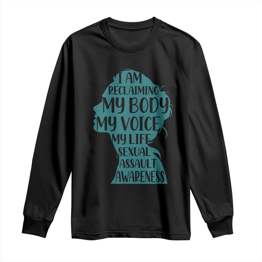 Sexual Assault Prevention Support Long Sleeve Shirt Women Support Survivors
