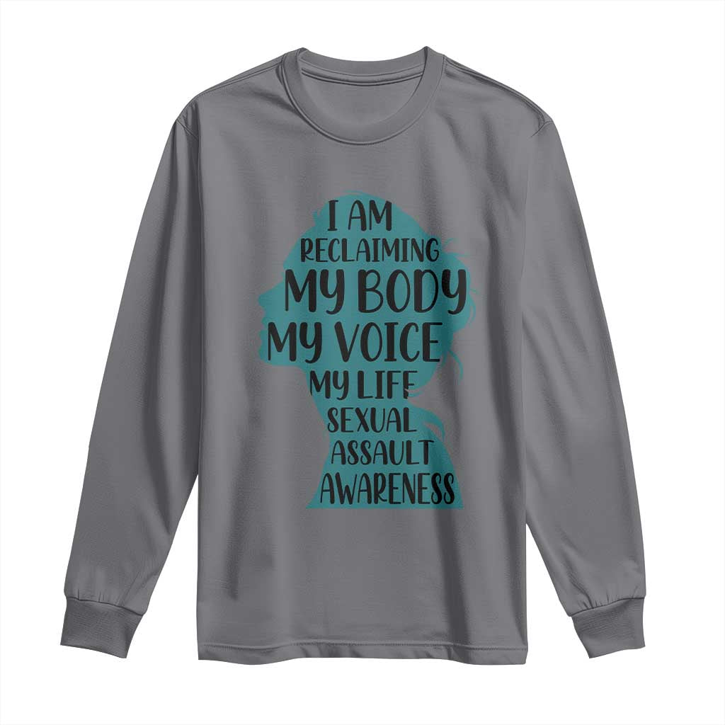 Sexual Assault Prevention Support Long Sleeve Shirt Women Support Survivors