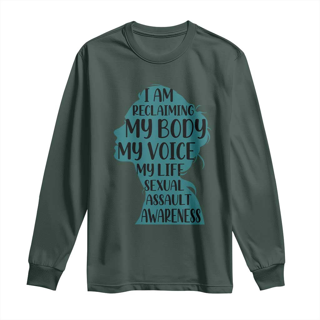 Sexual Assault Prevention Support Long Sleeve Shirt Women Support Survivors