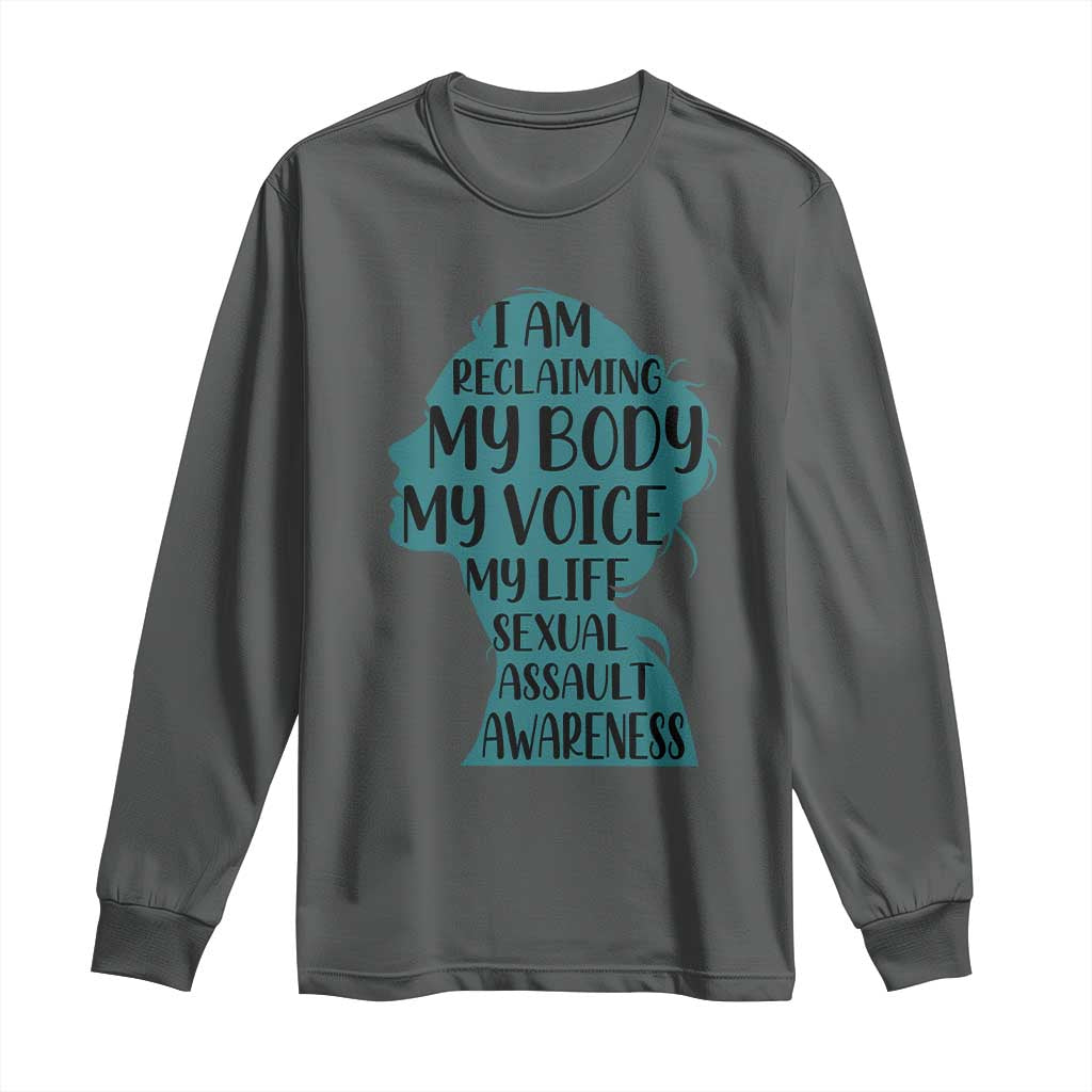 Sexual Assault Prevention Support Long Sleeve Shirt Women Support Survivors