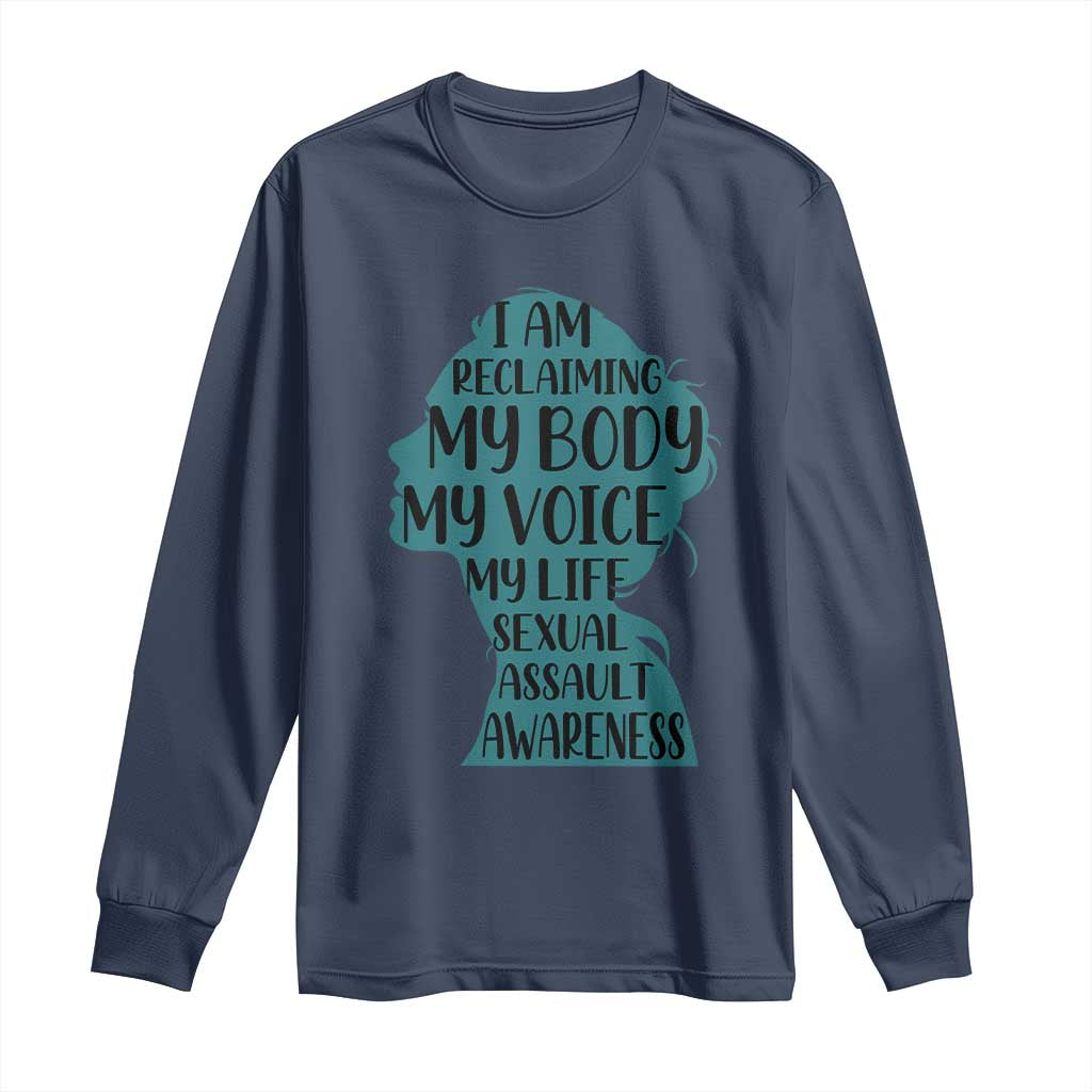 Sexual Assault Prevention Support Long Sleeve Shirt Women Support Survivors